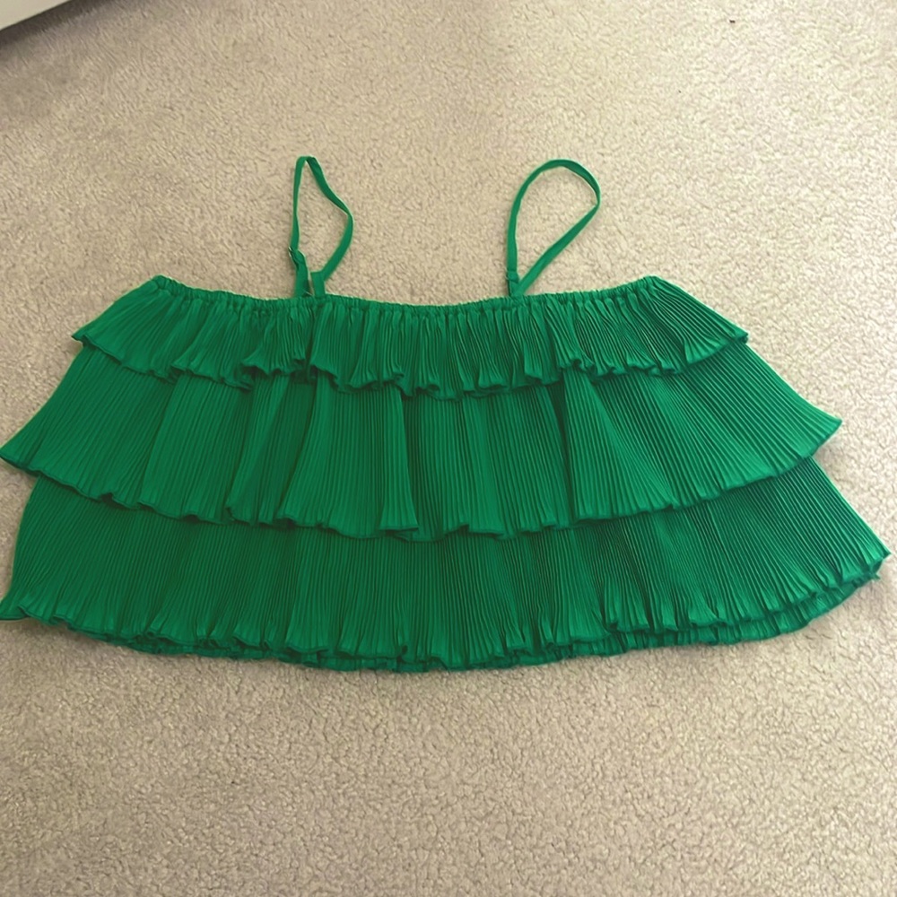 Green blouse